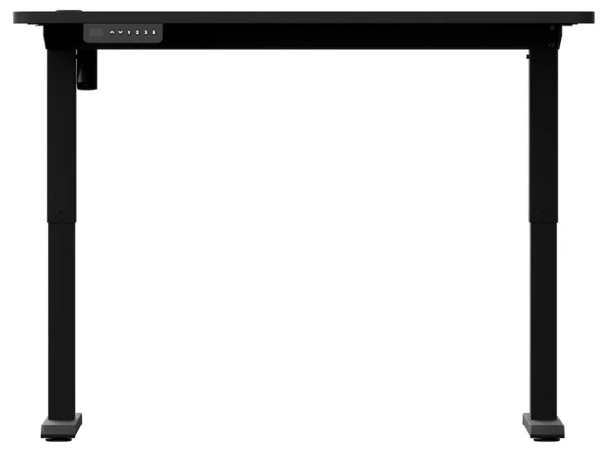 Elektromosan állítható magasságú íróasztal iskolakezdéshez, ülő-/állómunkához 120x60cm fekete LVN System Control