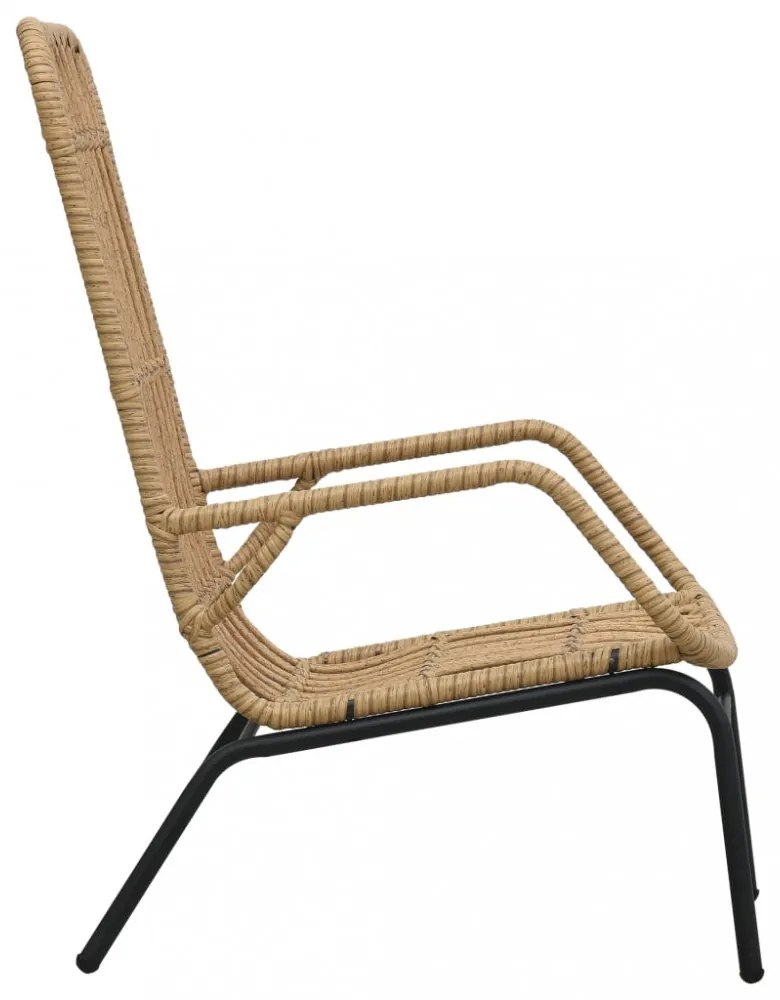 világosbarna polyrattan kerti szék
