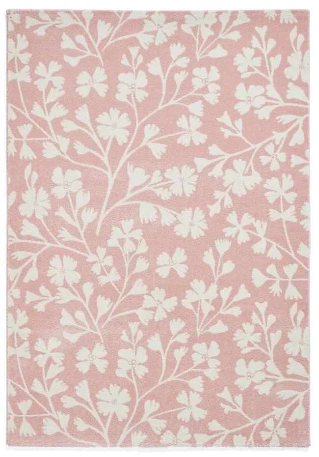 Világos rózsaszín szőnyeg 160x230 cm Grace Floral – Catherine Lansfield