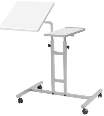 Állítható asztal GLEN 87x67 cm fehér