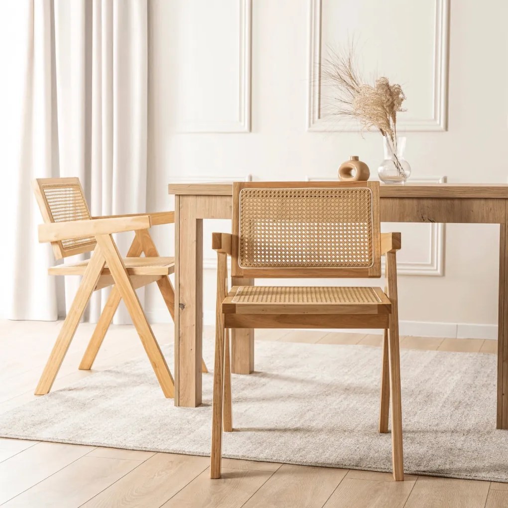 Étkezőszék Tölgy/Bézs Színben. MADERA