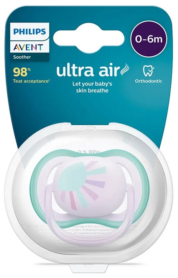 Baba cumi Ultra air Avent 0- 6 hónap 1 darab napsütés, vel. 0-6 h