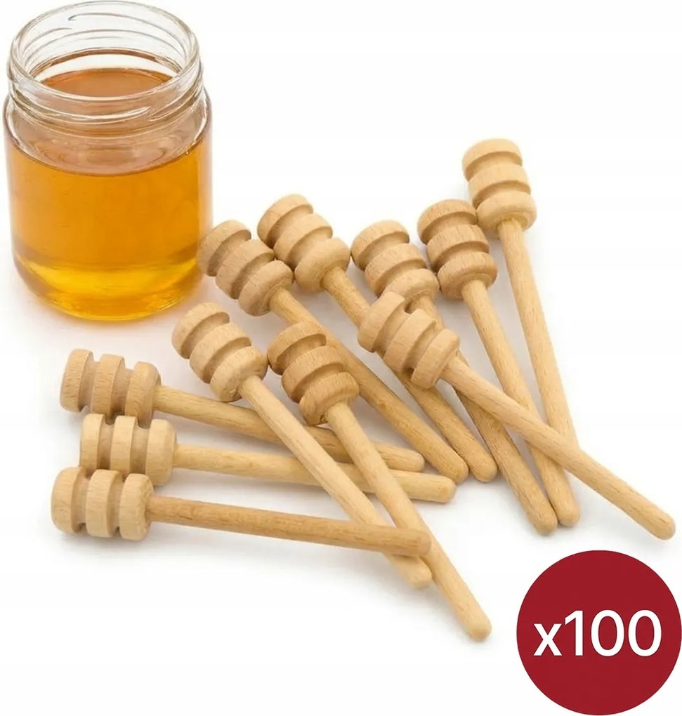 Fa Mézeskanál bükk 8 cm Mézeskanál 100 db C8