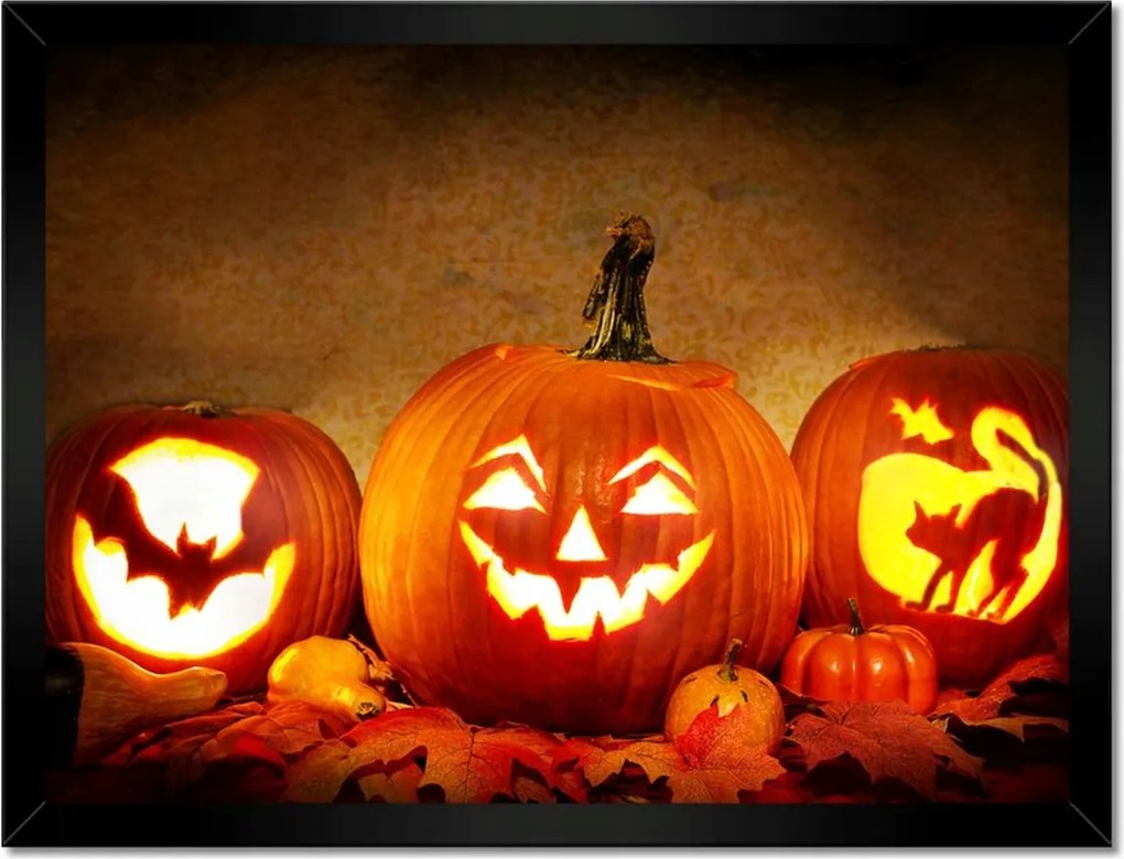 Poszterek keretben 40x30 Halloween Sütőtök