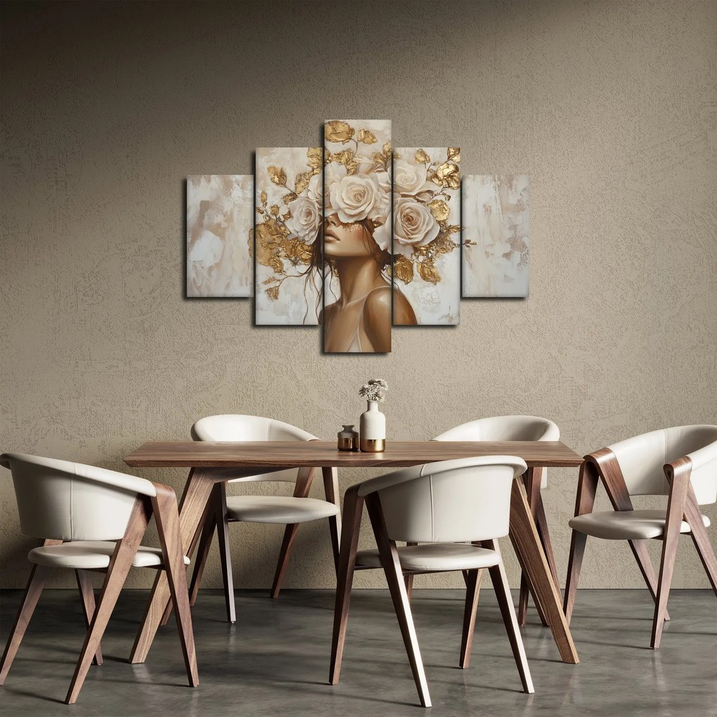 Kép - Lány rózsákkal (150x105 cm)