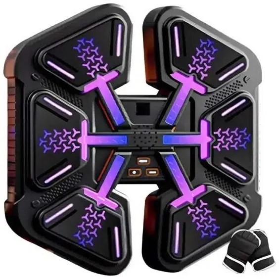 Falra szerelhető interaktív Bluetoothos LED Bokszgép gyerekeknek – játék, tanulás és mozgás egyben Box Géppel