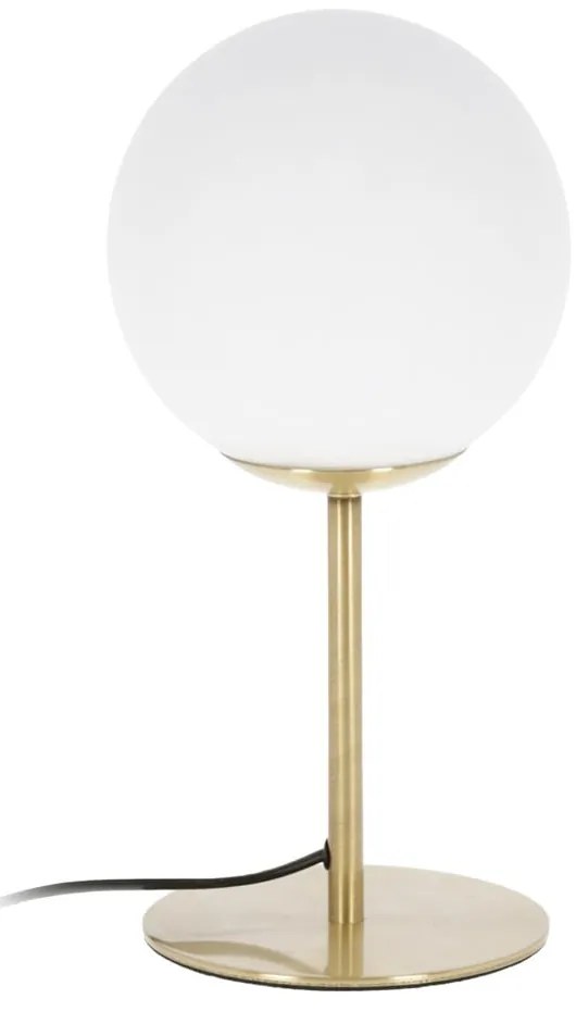 Aranyszínű asztali lámpa fém búrával (magasság 28 cm) Mahala – Kave Home