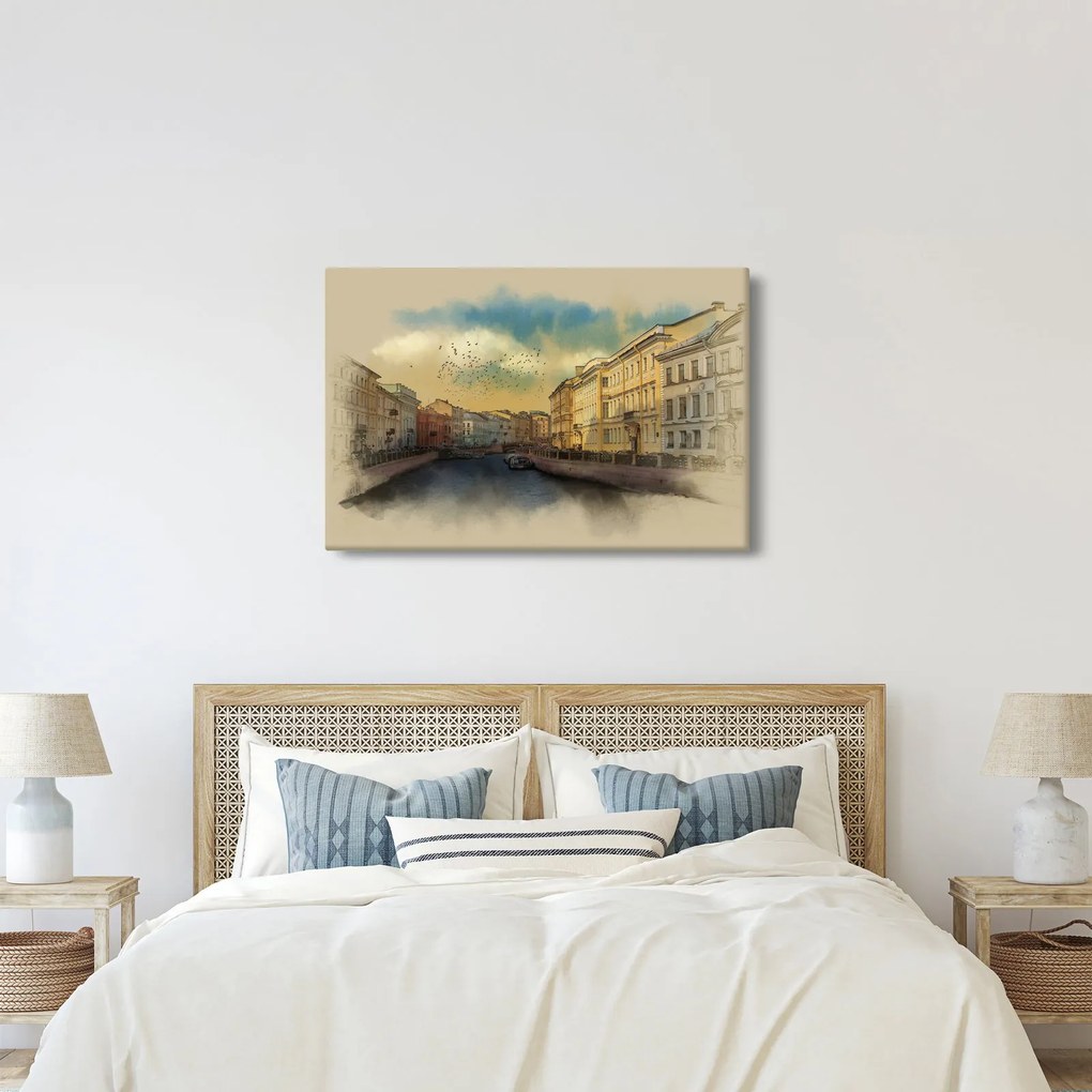 Kép - Moyka, folyó, St. Petersburg, Oroszország (90x60 cm)