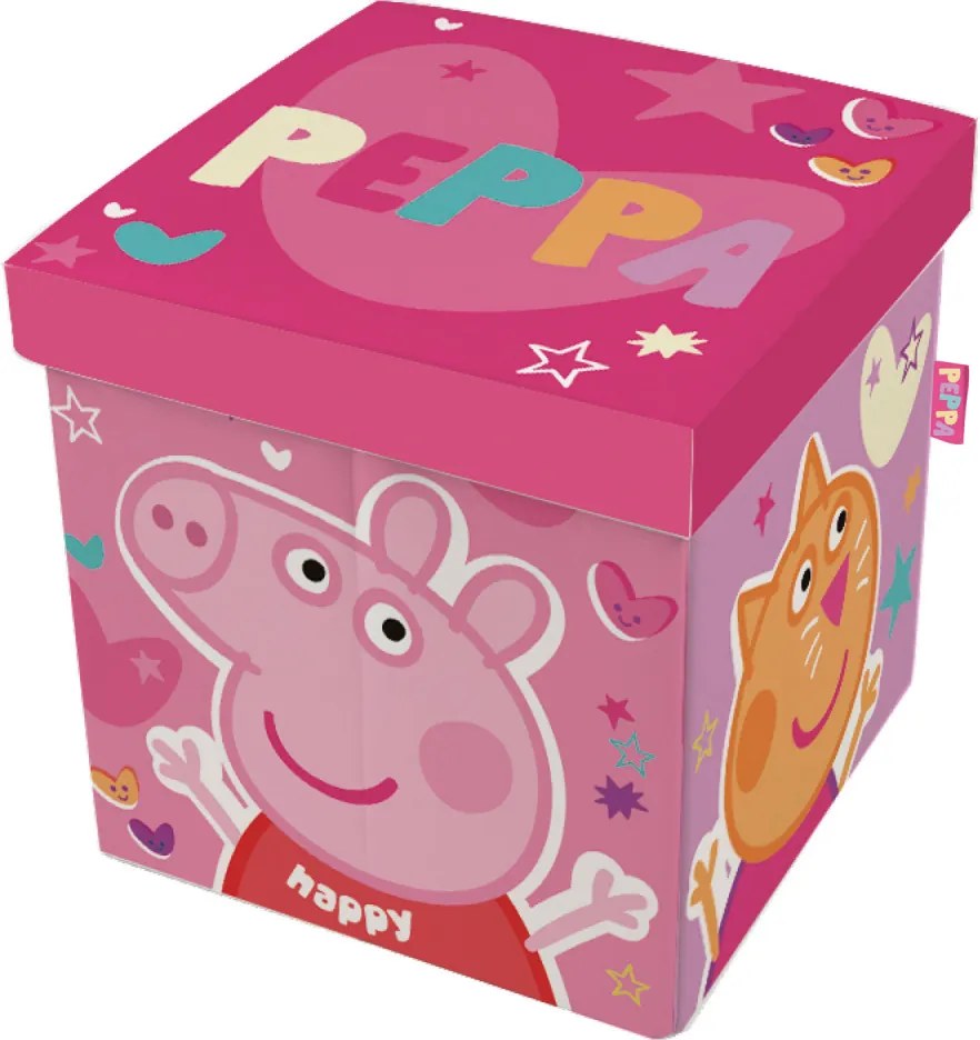 Peppa malac Happy játéktároló 30×30×30 cm