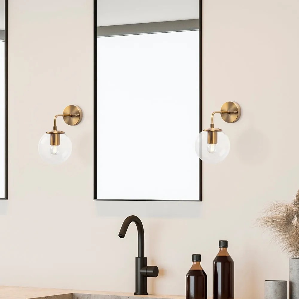 Sárgaréz színű fali lámpa ø 15 cm Viran – Opviq lights