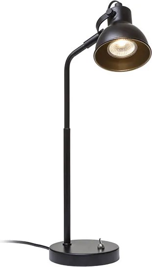 RENDL ROSITA asztali lámpa fekete/aranysárga 230V LED GU10 9W