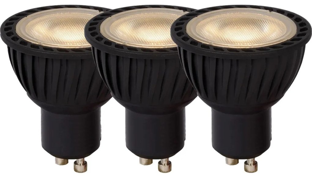 KÉSZLET 3x LED Dimmelhető izzó MR16 GU10/5W/230V 3000K - Lucide 49006/15/30