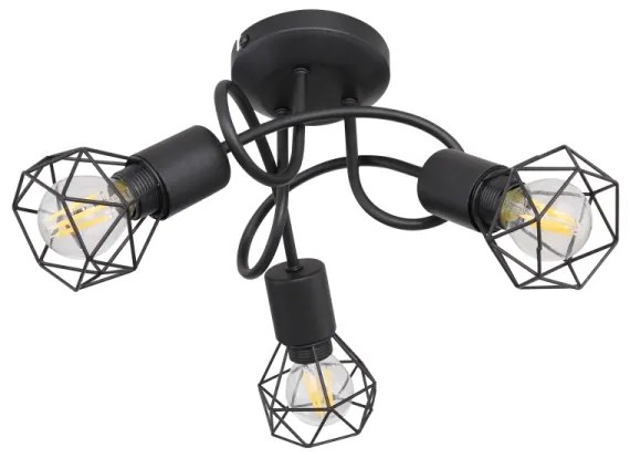 Globo - LED Felületre szerelhető csillár XARA 3xE14/6W/230V fekete