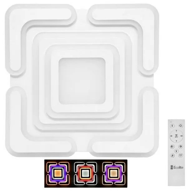 Ecolite WALP201-RB/LED - LED Dimmelhető mennyezeti lámpa TIPO LED/120W/230V + távirányító WALP201-RB/LED
