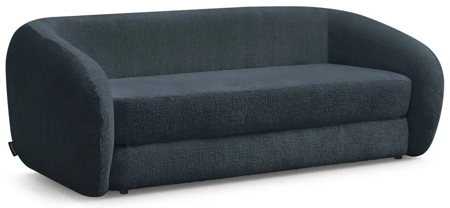 Sötétkék zsenília kinyitható kanapé 228 cm Neyo – Bobochic Paris