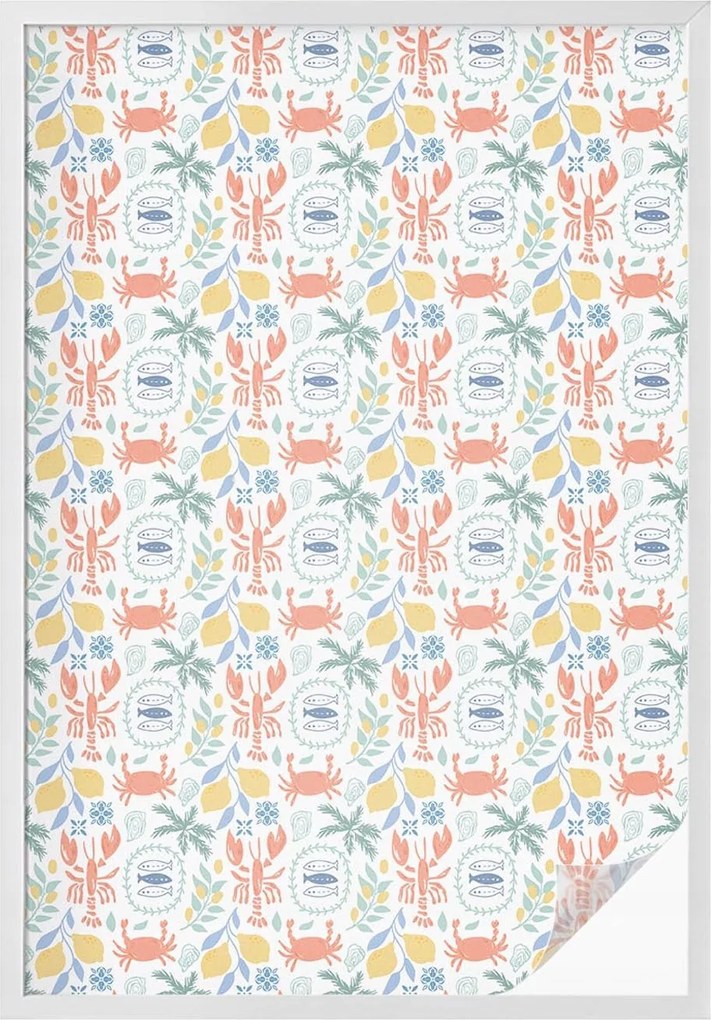 Furnérfólia Adatvédelem Szélvédőkhöz és Ablakokhoz Tengeri motívumok 100x146