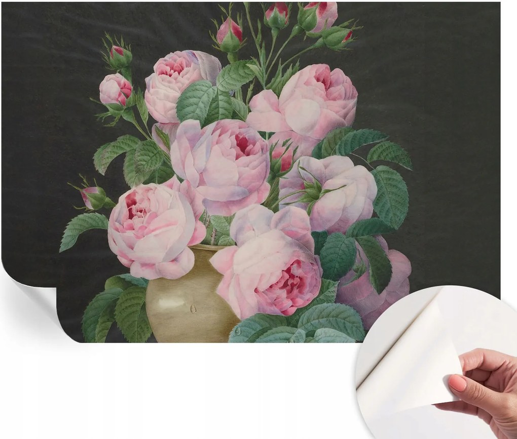 Öntapadós tapéta Falfestmény Prémium Virágos elegancia 152x104 cm