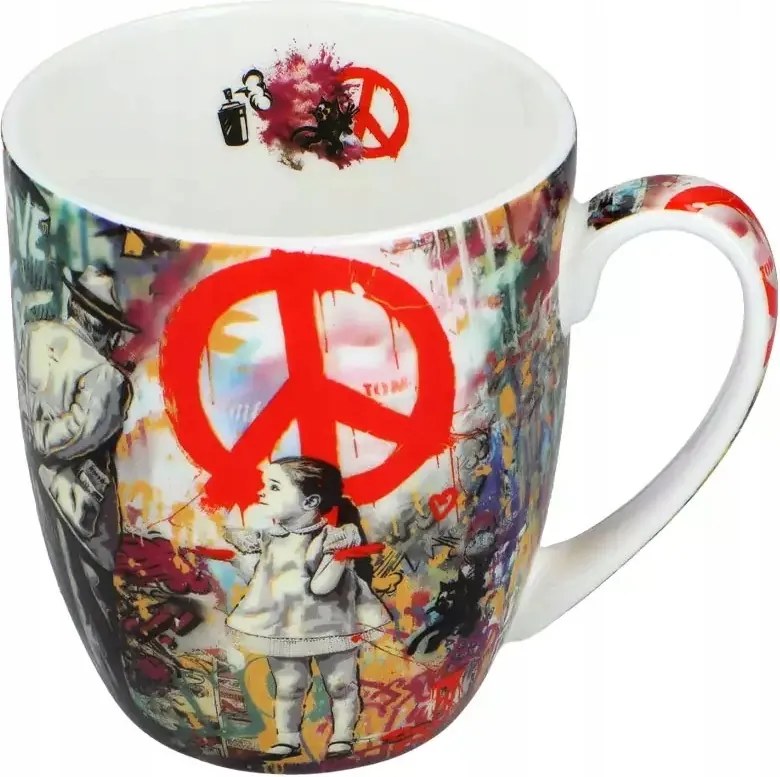 Porcelán Bögre Carmani Street Art Camio Graffiti kislány csendes-óceáni