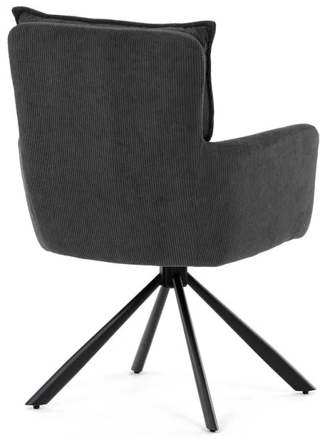 Szürke Kordbársony Étkezőszék. HC-X1128 GREY2