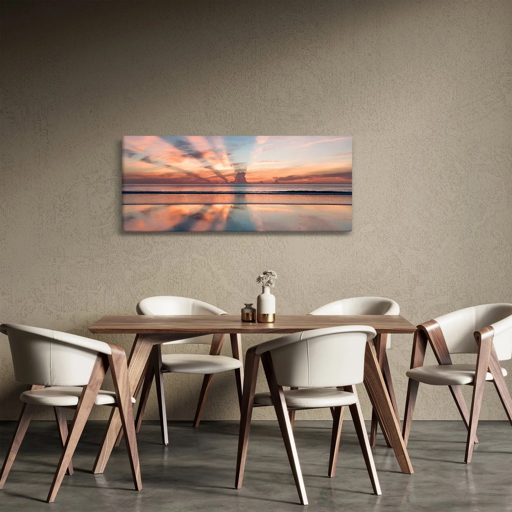 Nap sugarak képe Dayton Beach felett (120x50 cm)