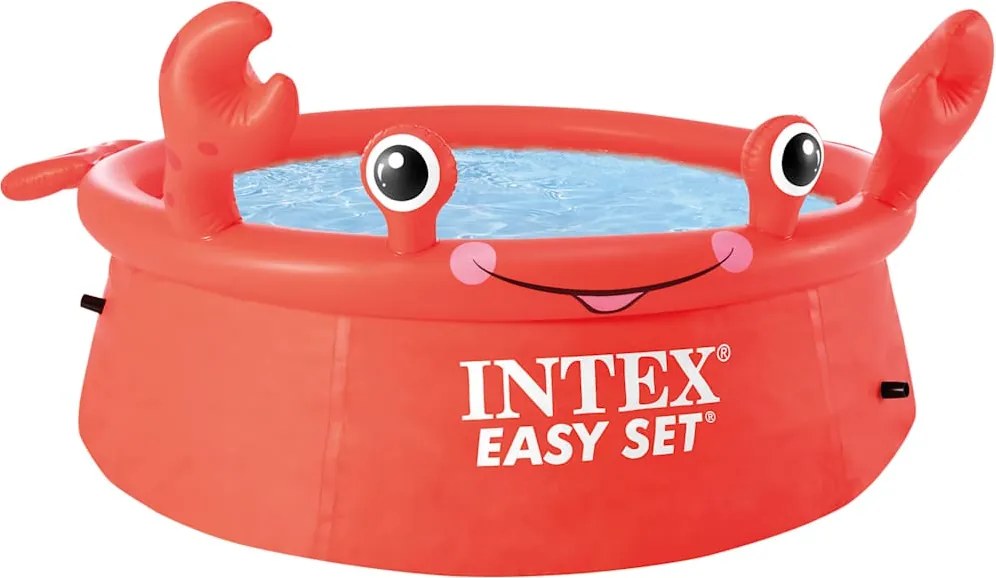 INTEX "Easy Set" vidám rákmintás felfújható medence 183 x 51 cm