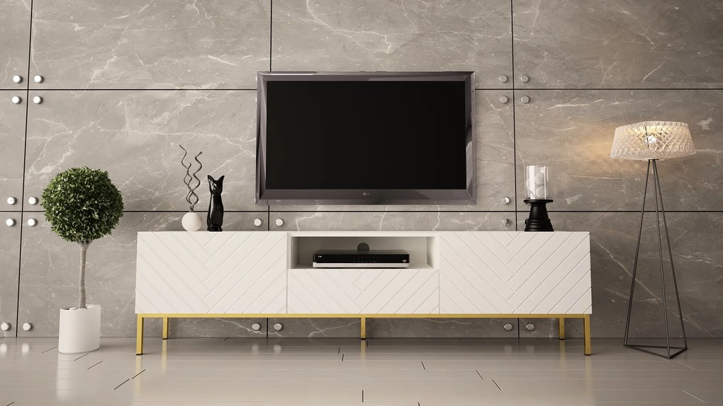 TV asztal/szekrény Gallina (fehér). 1057932