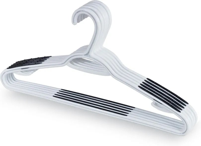 Living 5 db fehér nadrágtartós vállfa - Domopak