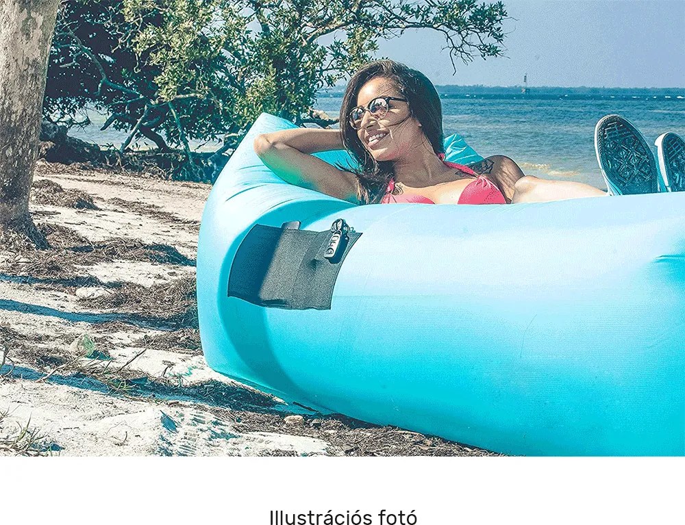 Felfújható babzsák/lazy bag, rózsaszín, LEBAG