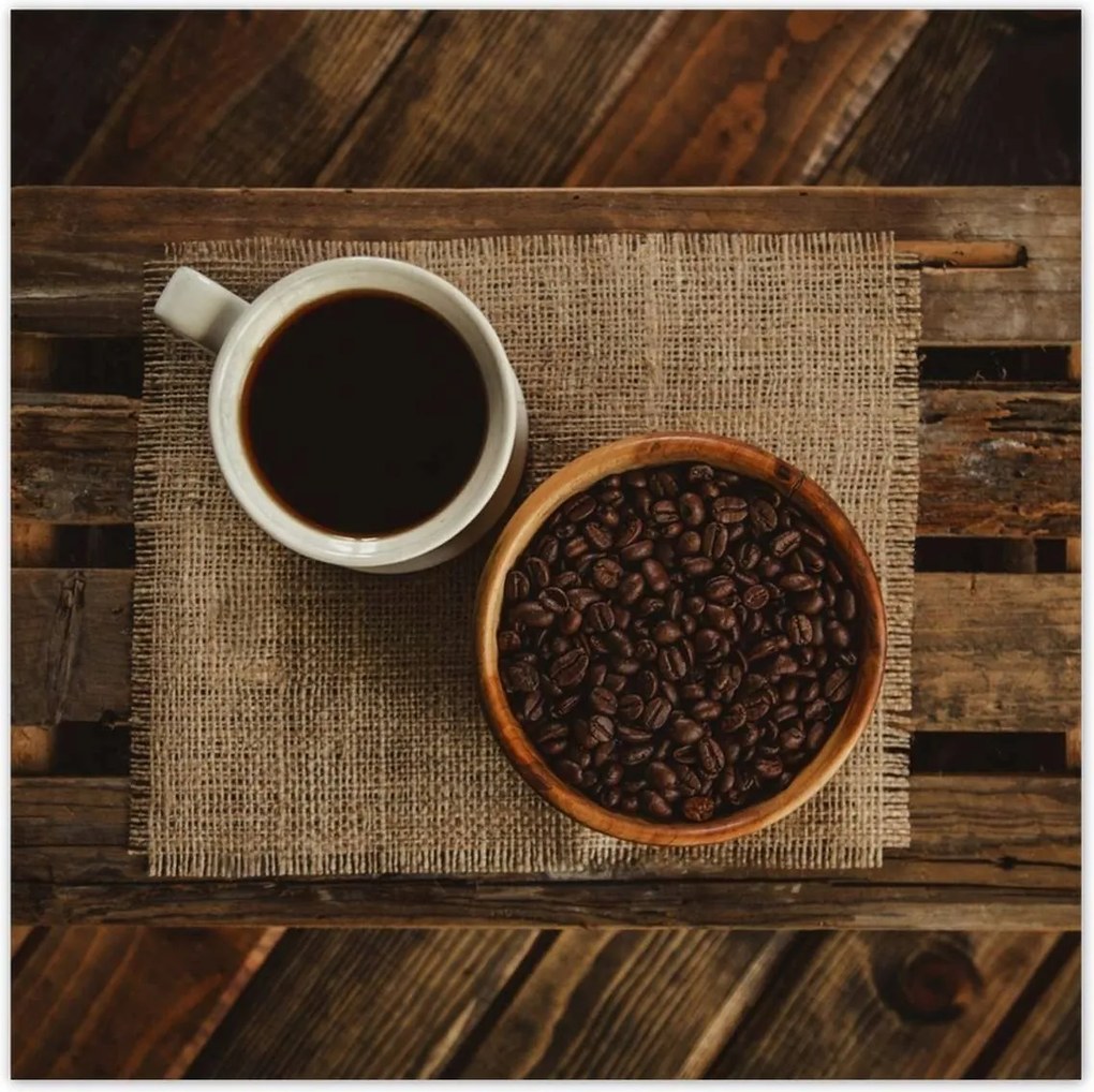 Poszterek 100x100 Szemes kávé