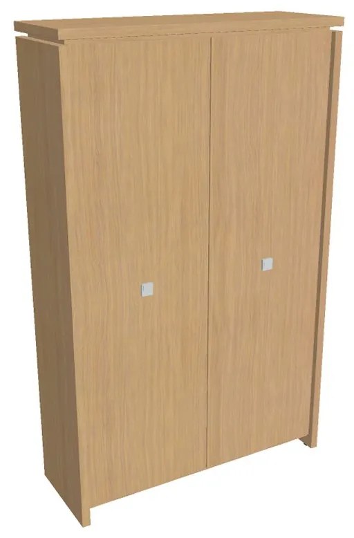 Verno magas gardrób 128 x 46 x 210 cm, világos tölgy