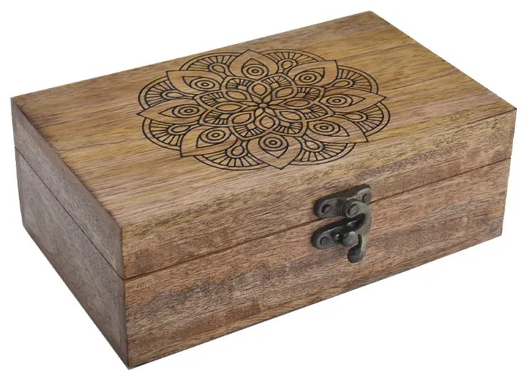 InDecor Mangófa doboz Mandala, 23 x 15 x 8,5 cm, M