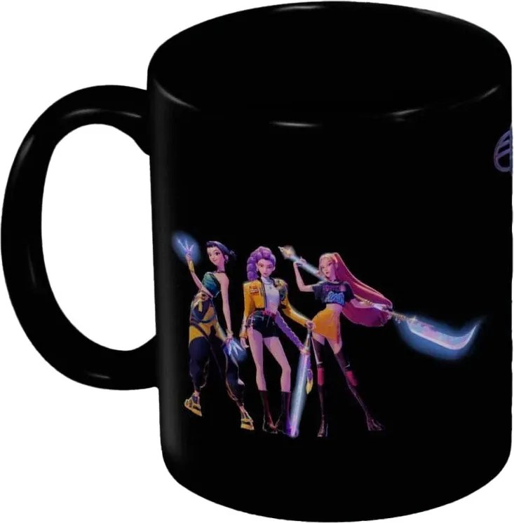 K-pop Démonvadászok Black porcelán bögre 315 ml (11 oz) Díszdobozban