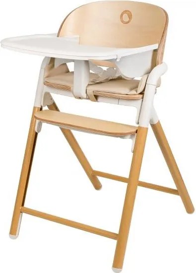 Lionelo - 3 az 1-ben gyerek etetőszék CELIA Fehér natúr fa