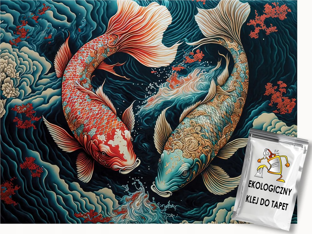 Fotótapéta Flizelina Víz Ázsia Keleti Halak Pontyok Koi Japán 250x175 ragasztó