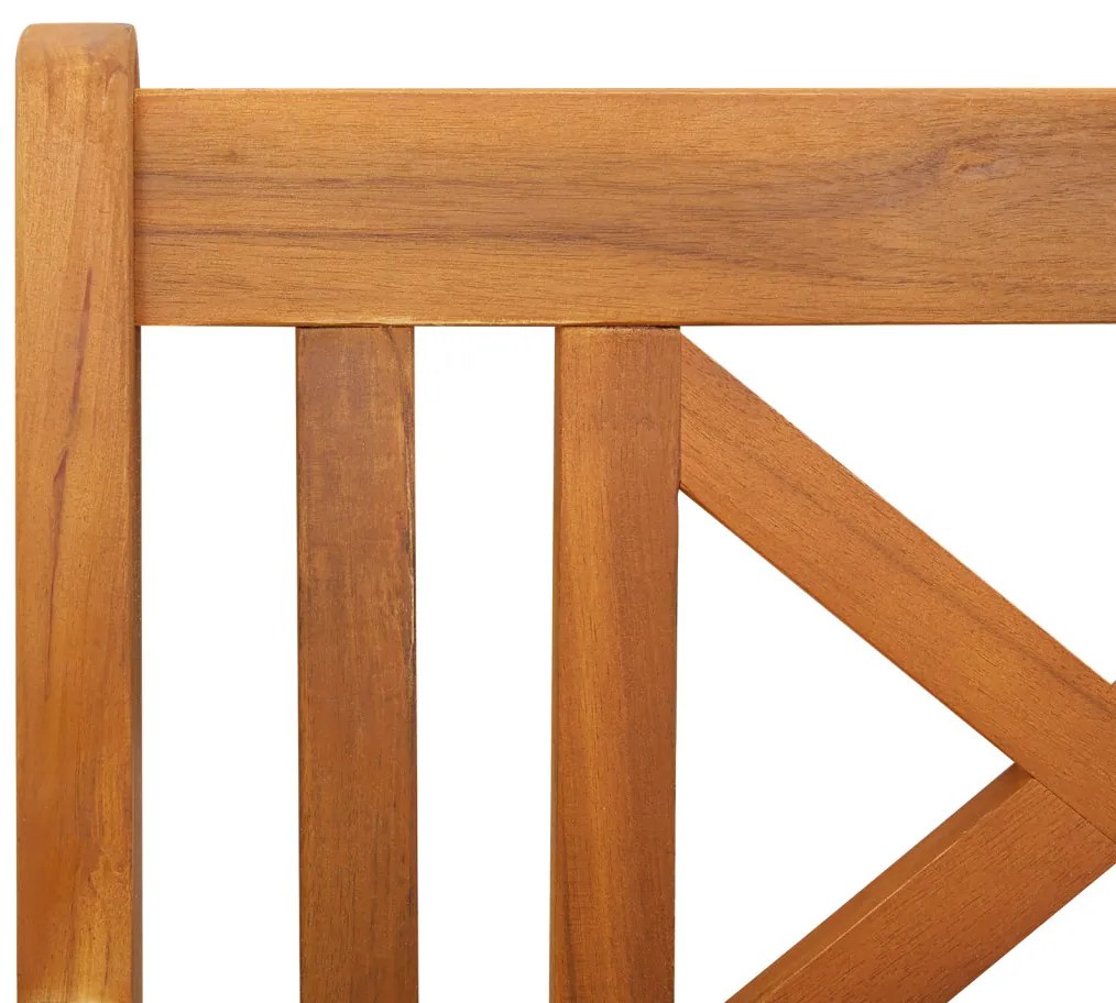 Kerti Pad 220x56x90 cm Tömör Fa Akác