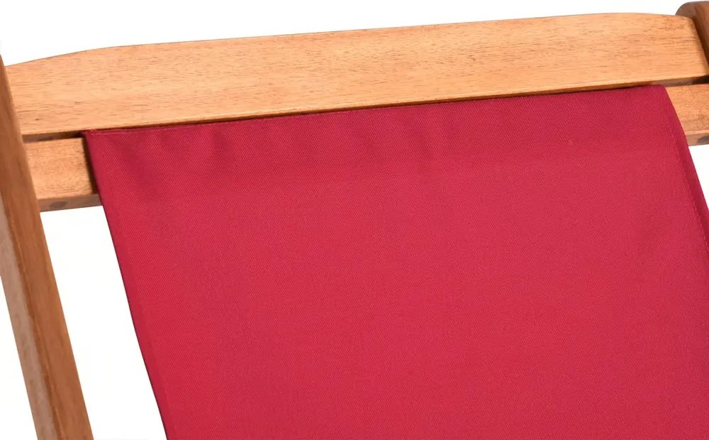 SIENA kerti nyugágy, 94x60x94cm, piros Casaria