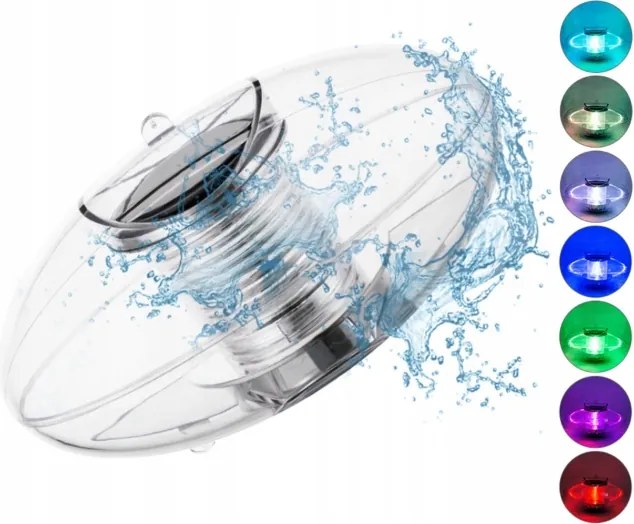 LED-es Rgb úszó lámpa medencéhez napelemes vízálló strand villa