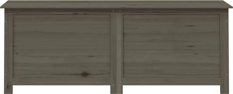 Antracitszürke Tömör Fenyő Kültéri Párnatartó Láda 150X50X56 Cm
