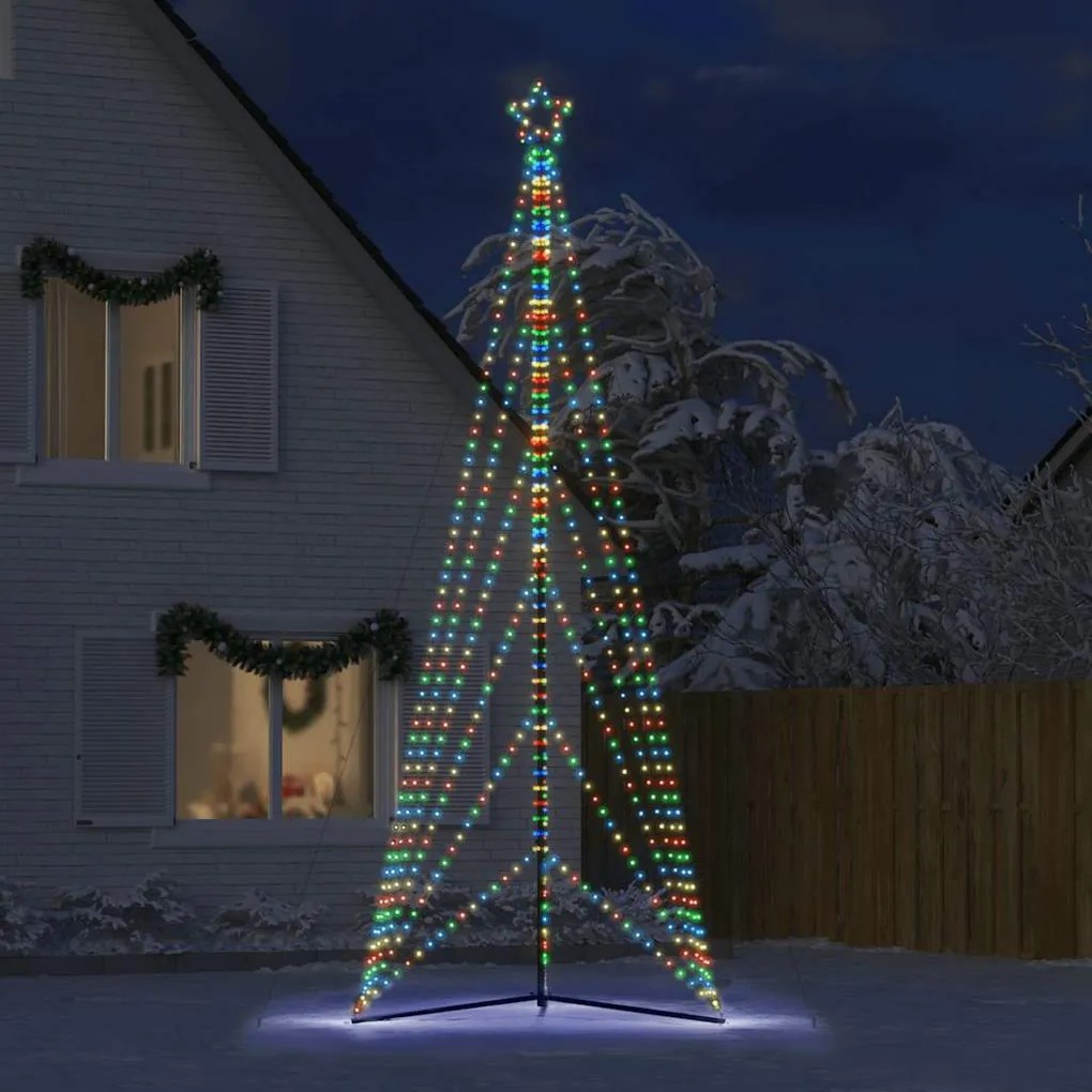 színes LED karácsonyfa 861 LED 478 cm