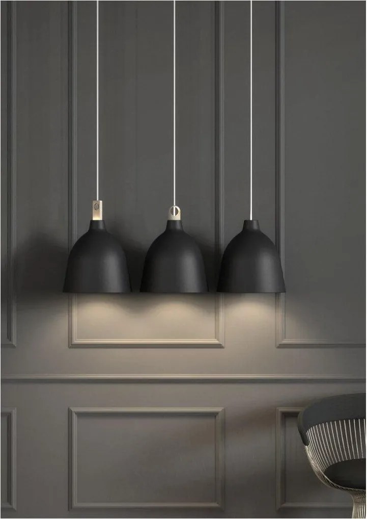 NORDLUX 48123003 MOKU Modern Függesztett Lámpa Fekete E27 IP20