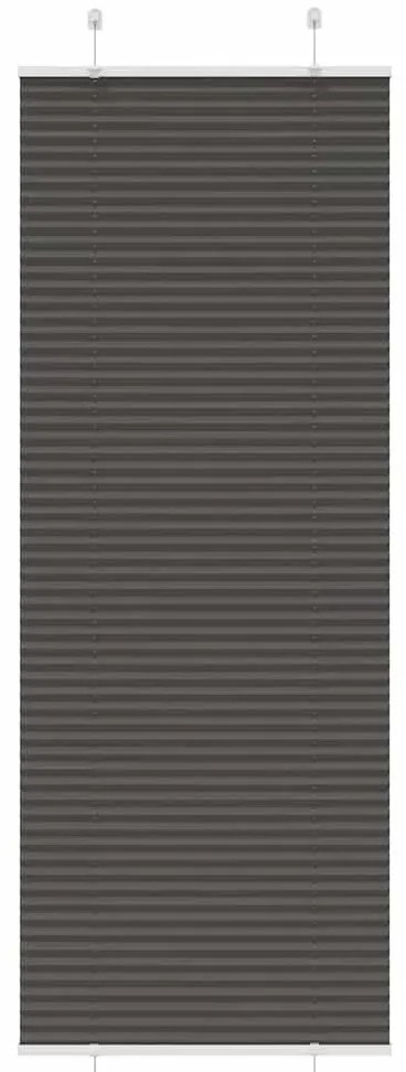 pliszírozott redőny fekete 70x200 cm szövetszélesség 69,4 cm
