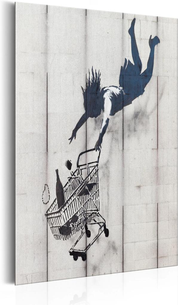 Plakát fémen - Shop Til You Drop by Banksy [Allplate]