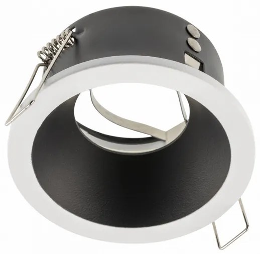 Lámpa Mennyezeti lámpatest ELVA, IP54, Ø85x45mm,kör, fehér/fekete