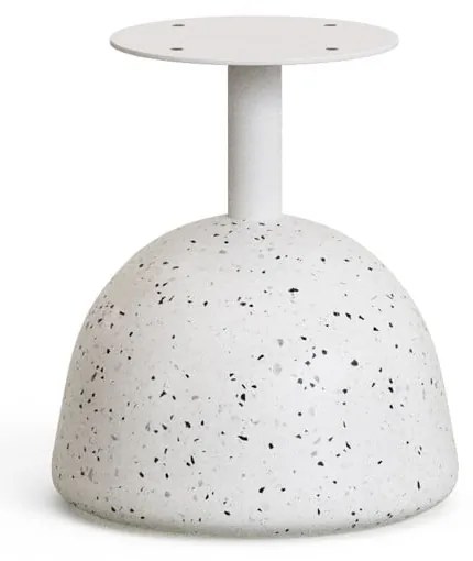 Fehér-natúr színű kerek dohányzóasztal akácfa asztallappal ø 55 cm Saura – Kave Home