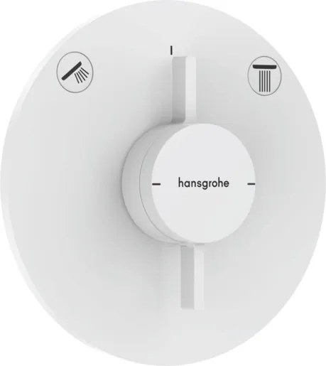 Hansgrohe DuoTurn S zuhany és fürdő csaptelep vakolat alatti rész nélkül matt fehér 75418700