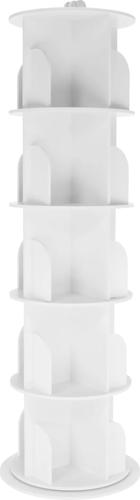 Forgó polcállvány, 5 polc, fehér, ERION TYP 2 + ajándék