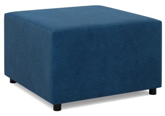 Zeus puff, kordbársony, 70x70, kék