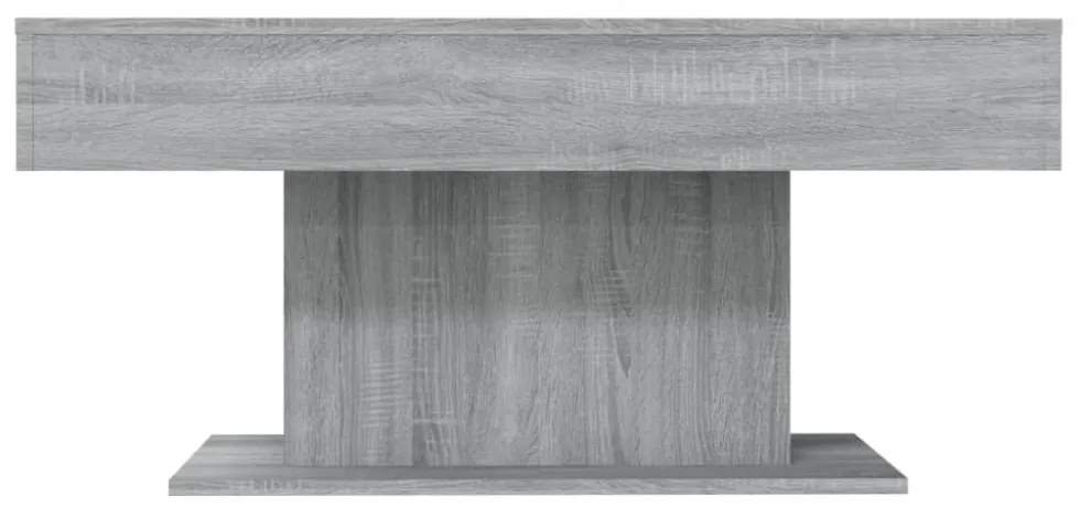 szürke sonoma színű szerelt fa dohányzóasztal 96x50x45 cm
