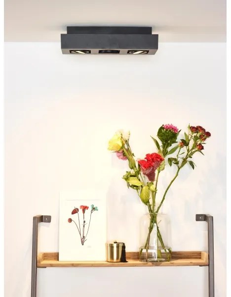 Lucide 09119/16/30 - XIRAX LED spotlámpa 3xGU10/5W/230V fekete