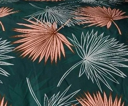 Krepp pamut ágynemű Homa TORRY GREEN 2 részes 140x200 cm